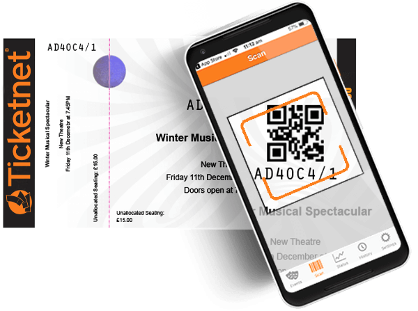 Scan tickets with all mobile devices
